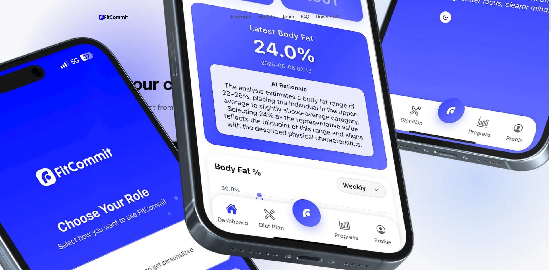 AI Body Fat Scan Calculator by FitCommit