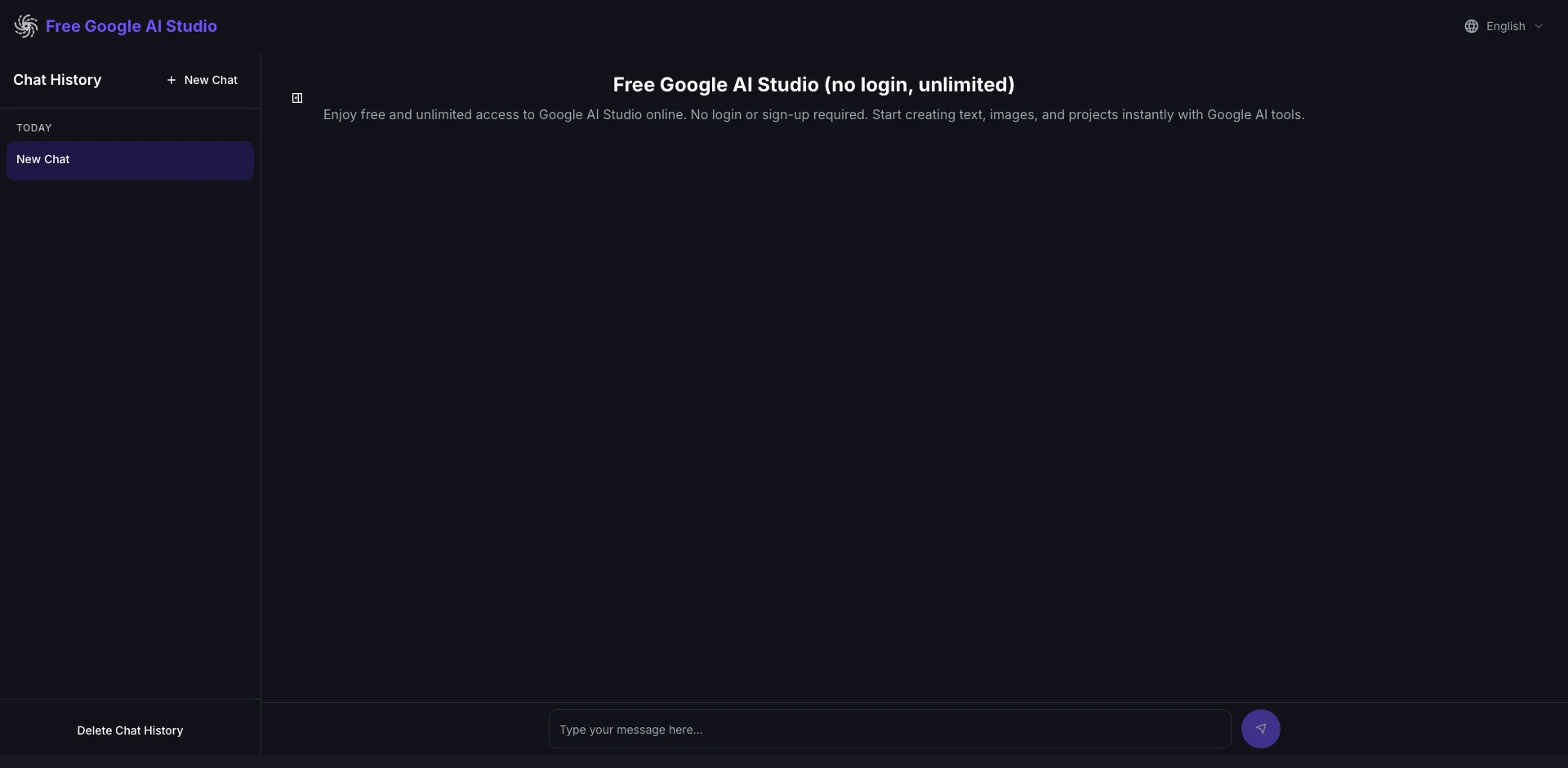 Free Google AI Studio