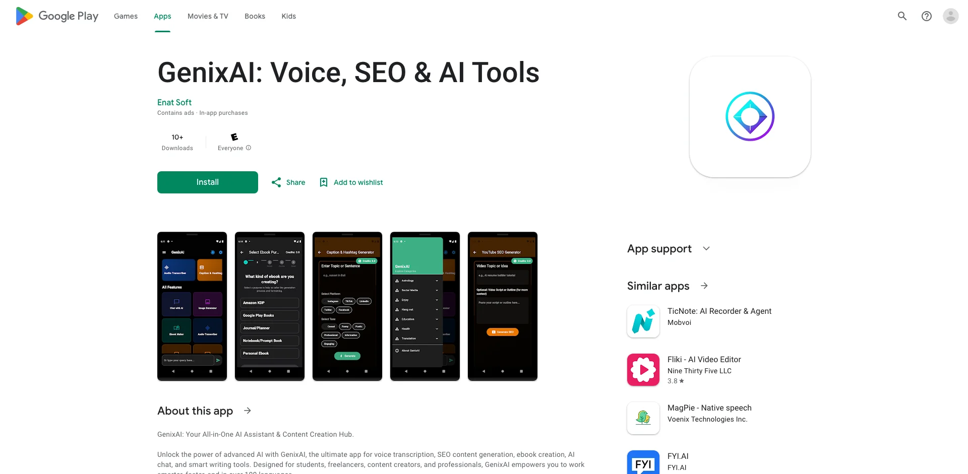 GenixAI — Your AI Content Hub