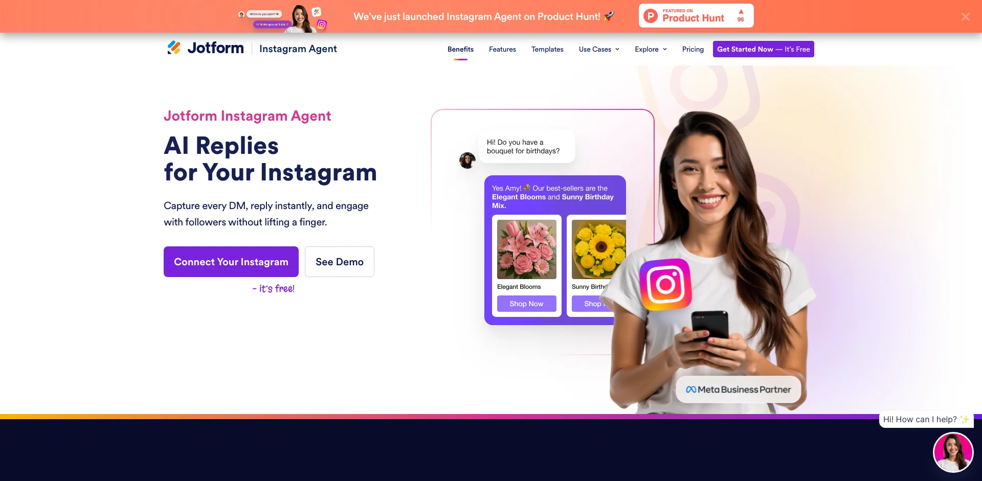 Jotform Instagram Agent