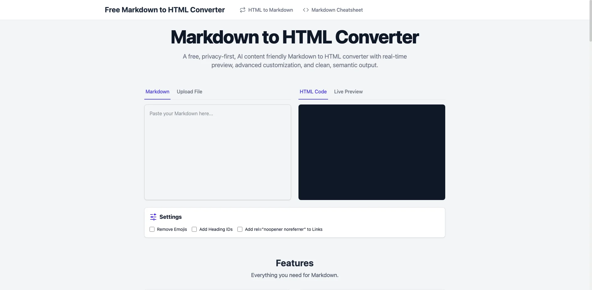 MarkdownHTML Gen