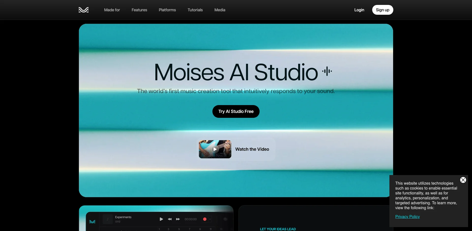Moises AI Studio