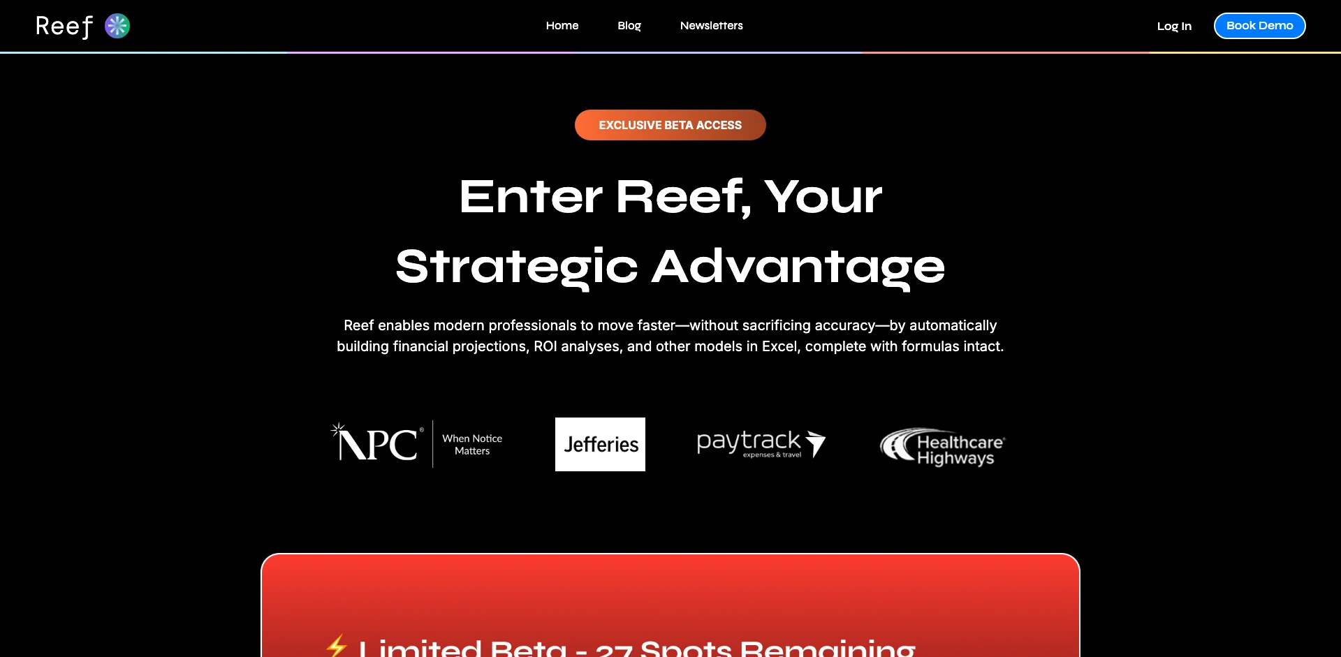 Reef - Excel Builder 
