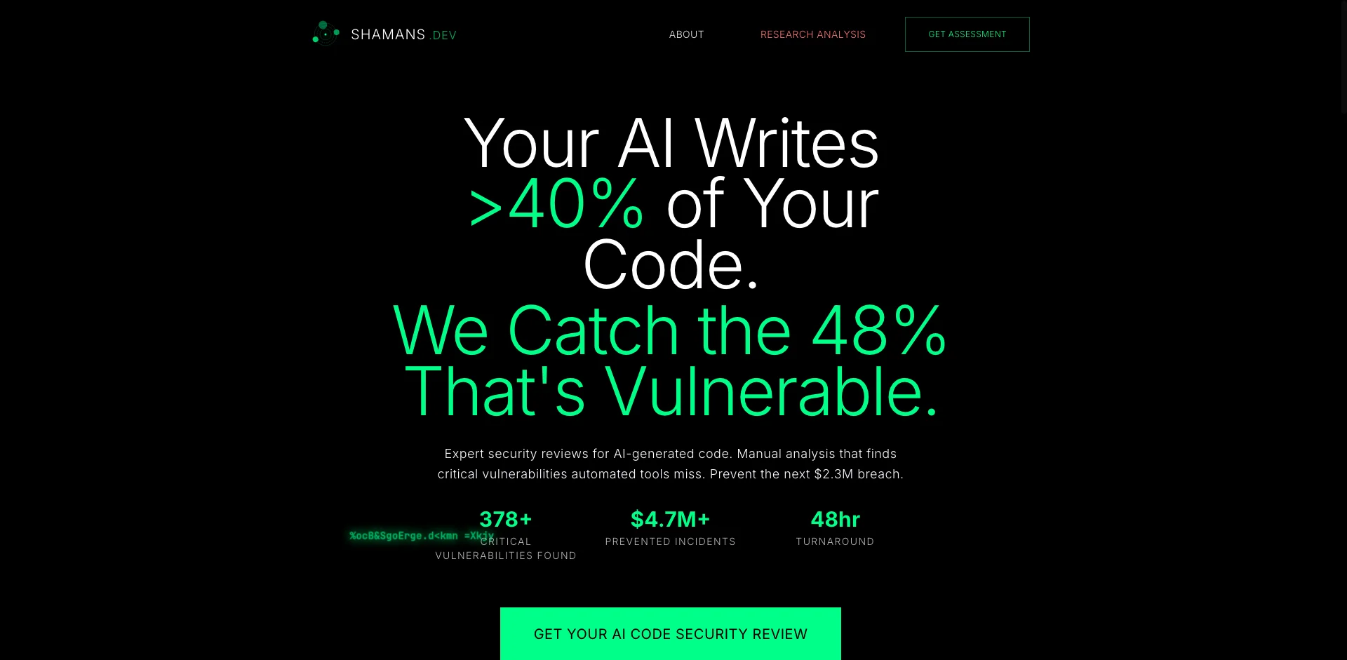 Shamans.dev: Securing AI-generated Code
