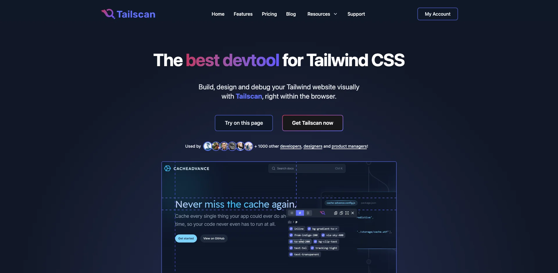 Tailscan AI for Tailwind CSS