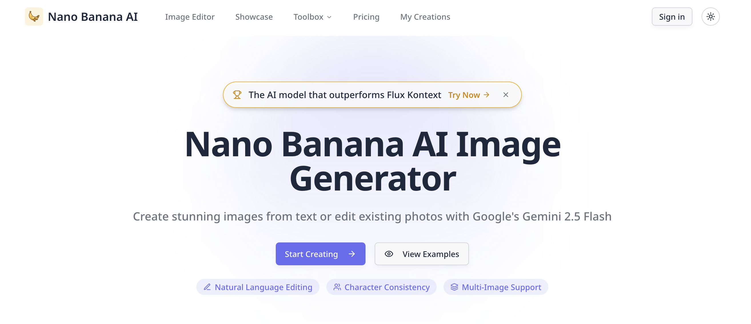 Nano Banana AI — AI Image Generator & Editor