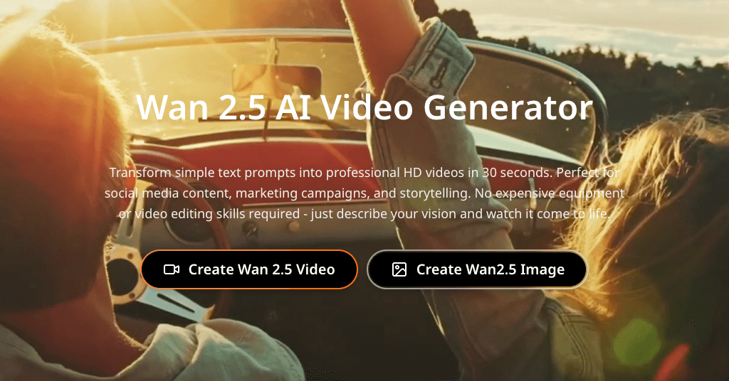 Wan 2.5 AI Video Generator